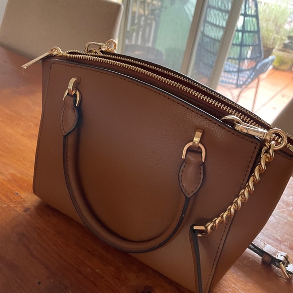 Chocolate Brown Michael Kors Leather Crossbody Bag - Picture 3 of 5